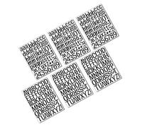 NUOBESTY 6feuilles Sticker Mural Alphabet pour Chambre Autocollant Lettres Soi-même Sticker Apprentissage Repositionnable