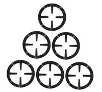 NUOBESTY 6pièces Support pour Cuisinière à Gaz Lot de Supports pour Brûleur à Gaz Réducteur pour Petits Appareils de Cuisson