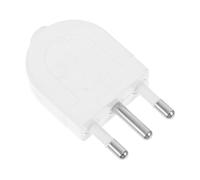 NUOBESTY Adaptateur Prise Électrique Italienne 3 Broches Mâle Terre PC Blanc, Supporte Jusqu'à 16a, Connexion Sécurisée, pour Appareils Haute Puissance à Domicile et Voyageurs