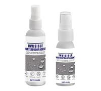 NUOBESTY Agent Imperméable en Spray Nano 2 Pcs 300ml Blanc, Colle en Aérosol pour Réparation Extérieure, Imperméabilisant Transparent pour Murs et Toitures
