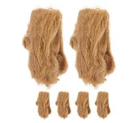 NUOBESTY Allume-feu Naturel en Fibre de Jute 6 Pièces Couleur Khaki Accessoires pour Camping et Situations de Survie