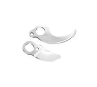 NUOBESTY Argenté Lames de Sécateur Électrique Sk5, Lot de 2, 25mm | Acier Sk5 Poli, Courbe Scientifique, Coupe Rapide, pour Greffage, Taille D’arbres, Usage Jardinier