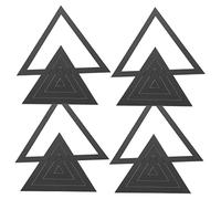 NUOBESTY Autocollants Muraux Triangulaires en Acrylique, Autocollants Muraux Étanches et Amovibles sans Résidu Lot de 20 Décoration DIY Créative Maison