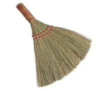 NUOBESTY Balai à Main Balai Doux Petit en Miscanthus Tressé Résistant pour Nettoyage de Bureau et Maison pour Sols et Surfaces Délicates, Usage Quotidien