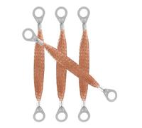 NUOBESTY Bandes De Mise À La Terre pour Automobile 4pcs en Cuivre Tressé avec Flexibilité pour Voitures Électroniques Adaptées À Plusieurs Modèles