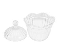 NUOBESTY Bocal à Bonbons Décoratif Boîte à Bonbons Créative en Verre avec Couvercle Permet Contenu et Chocolat Fête de Pâques