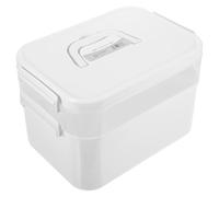 NUOBESTY Boîte à Outils pour Nail Art Portable Grosse Capacité, Compartiments Détachables en Pp, Design Simple et Fermeture Facile, pour Manucure Professionnelle