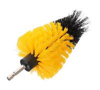 NUOBESTY Brosse à Carrelage de Bain Jaune en Pp et Acier pour Perceuse, Accessoire Rotatif Multifonctionnel, Nettoyant pour Joints et Salle de Bain, Nettoyage Précis des Coins et Crevasses