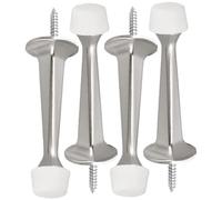 NUOBESTY Butées de Porte Embout en Caoutchouc Lot de 4 en Alliage de Zinc Cale-Porte Décoratif Classique Rétro pour Porte Basse et Protection Murale