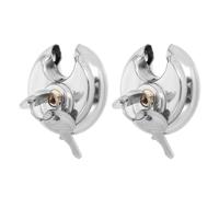 NUOBESTY Cadenas à Disque Résistant aux Intempéries 2 en Acier Inoxydable Protection Fiable et Compacte pour Bagages et Vélos en Extérieur