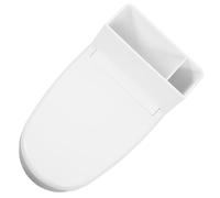 NUOBESTY Cendrier Mural de Salle de Bain Blanc en Acier Inoxydable Abs | Forme Toilette, Structure Clamshell, Cendrier avec Couvercle, Cendrier Humoristique