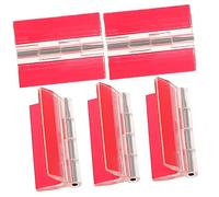 NUOBESTY Charniere Invisible Auto-adhésive en Acrylique et Acier Inoxydable, Lot de 5, pour Meubles Diy, Panneaux Métalliques ou Plastiques