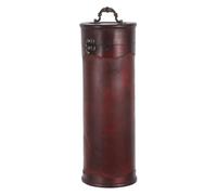 NUOBESTY Coffret à Vin en Bois Vintage avec Poignée, Caisse Rétro Élégante pour Bouteille de Vin Rouge, Emballage Présent Décoratif pour Noël et Fêtes
