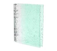 NUOBESTY Couverture de Classeur A5 6 Trous Vert Mat Finition Douce en Pp et Métal, Rechargeable pour Documents Professionnels et Scolaires