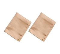 NUOBESTY Couverture Isolante 45x45cm Lot de 2 en Fibre de Verre Ignifuge | Grill et Camping, Couleur Kaki, Résistance au Feu, Garde L’espace Net Après Extinction