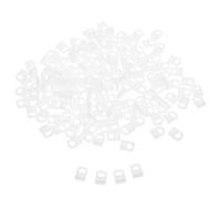 NUOBESTY Crochets et roulettes pour Rideaux en Plastique Blanc, 300 Pièces, Glissement Silencieux et Fluide, Adaptés pour Rails de Plafond et Camping-