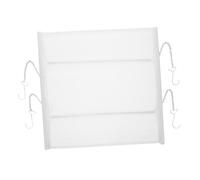 NUOBESTY Déflecteur D'air Blocage du Vent Blanc pour Climatisation Centrale en Tissu et Métal, Design Carré Esthétique et Amélioration Circulation D'air pour Maison