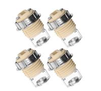 NUOBESTY Douilles G9 en Céramique Haute Température Lot de 4 Culot M10 Fileté et Support Métallique pour Remplacement Ampoule Halogène LED Usage Intérieur