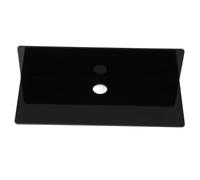 NUOBESTY Étagère Flottante Murale sans Perçage en Acrylique Noir, Légère et Polyvalente, pour Salle de Bain et Salon, Style Moderne et Industriel