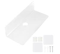 NUOBESTY Étagère Murale Étagère Murale Moderne Acrylique Transparente sans Perçage, Légère, Compacte, Imperméable, pour Chambre et Salle de Bain