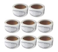 NUOBESTY Étiquettes Ovales Autocollantes Inscriptibles 1200pcs Blanc 25x57 Mm avec Forte Adhésion pour Rangement de Cuisine et Conserve