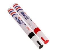 NUOBESTY Feutres pour L'écriture Monumentale 2pcs, Marqueurs de Réparation en Plastique, Écriture Lisse et Résistante, pour Pierre et Bois, Couleur Rouge et Noir