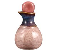 NUOBESTY Flacon Vide en Céramique 50ml Couvercle Ergonomique pour Huiles Essentielles Usage Intérieur et Diffusion