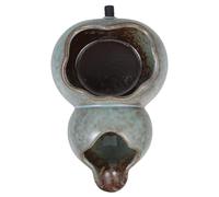 NUOBESTY Fontaine en Céramique Élégante et Flux d'eau Fluide pour Petits Bassins Bec en U et Design Ouvert, Accessoire Décoratif Usage Polyvalent pour Cascade d'eau de Plein Air