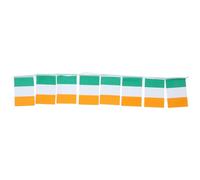 NUOBESTY Guirlande Solide et Coloré de Fanions Drapeau Irlandais en Polyester pour Décoration de Fête Saint Patrick, pour Événements et Célébrations