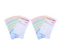 NUOBESTY Inserts pour agenda de budget personnel A6 6 trous, 28 feuilles papier coloré, recharge mensuelle pour planificateur budget, usage quotidien, style moderne portable