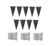 NUOBESTY Kit de 12 Cales Métalliques en Fer pour Manche de Hache et Marteau, Construction Stable et Fixation Sécurisée, pour Atelier et Usage Extérieur