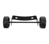 NUOBESTY Kit de Roues Noires Design Mobile, Accessoire Pratique pour Chauffage de Terrasse en Fer et Plastique pour Chauffage Intérieur et Patios Extérieurs