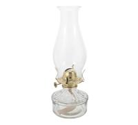NUOBESTY Lampe à Huile Vintage en Verre avec Mèche Réglable, Lanterne Décorative au Charme Rustique pour Usage Intérieur et Décoration D'ambiance
