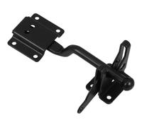NUOBESTY Loquet de Portail et Solide en Acier au Carbone Noir Autobloquant Résistant la Rouille pour Clôture et Piscine en Extérieur