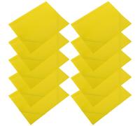 NUOBESTY Lot de 10 Chemises Cartonnées A4 Jaunes en Plastique avec Rabats et Élastique, Compartiments Multiples pour Bureau et Maison, Séparation des Documents