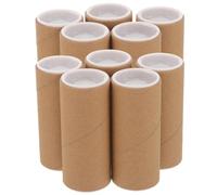 NUOBESTY Lot de 10 Tubes à Pièces en Papier Diamètre Intérieur 40 MM Épaisseur 3 MM Longueur 20 CM Tubes de Rangement Réutilisables pour Pièces de Monnaie et Dessins et Protéger Papiers et