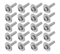 NUOBESTY Lot de 20 Set de Set de Ensembles de Vis M5x22mm en Acier Inoxydable avec Joint en Silicone pour Poignées de Couvercles de Batterie, Installation Facile, Réduit le Bruit