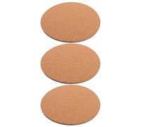 NUOBESTY Lot de 3 Dessous de Pots Ronds en Liège Marron Antidérapants pour Cache-Pots, Absorption d'eau, Facile à Déplacer, pour Salon ou Espace Jardinière