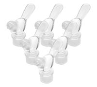 NUOBESTY Lot de 6 Bouchons de Vin en Acrylique Cristal Forme Oiseau Bouchons de Bouteille Joint en Silicone Étanche Économiseur de Vin Soda et Huile Présent Mariage Décorations Festives