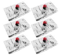 NUOBESTY Lot de 6 Pochettes à Vin 2l avec Bec Verseur à Valve, Sachets Rechargeables en Plastique Étanche, Portable pour Conservation et Voyage, Accessoires pour Bar et Plein Air