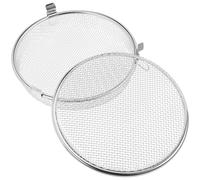 NUOBESTY Panier Rond en Maille pour Lave-vaisselle en Acier Inoxydable Argenté, Grosse Capacité, Design Pratique et Fonctionnel, pour Couverts et Cuillères