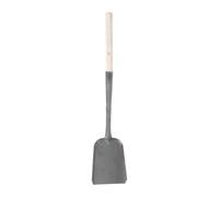 NUOBESTY Pelle Fer en Long à Nettoyage Manche de Bois de Cheminée | Légère, Prise Confortable, pour Charbon et Cendres, Usage Domestique, Format Pratique