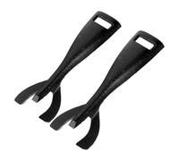 NUOBESTY Pince à Poêle en Fer Noir Réutilisable Lot de 2 Pièces Antidérapante pour Barbecue et Cuisson Teppanyaki Pratique et Solide