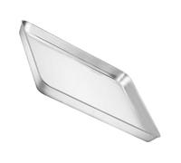 NUOBESTY Plaque de Cuisson Inox Rectangulaire pour Four et Toaster Antiadhésive Multi-usage pour Pizza Biscuits et Légumes Rôtis Facile à Nettoyer et Réutilisable