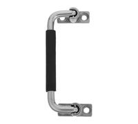 NUOBESTY Poignée Pliante en Acier Inoxydable Robuste avec Grip Ergonomique Antidérapant, Système de Positionnement à 90 Degrés, pour Coffres à Outils Lourds et Mallettes