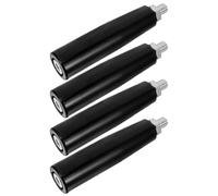 NUOBESTY Poignée Tournante Manivelle M10 en Bakélite et Fer Noir, Lot de 4 Pièces, Solide et Compatible avec Tour et Cric de Remorque Industriel