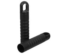 NUOBESTY Poignées de Rechange Trou pour Accrocher pour Lot de 2 Balai en Plastique Noir Grip Ferme et Compatibles Manche de Serpillière pour Nettoyage