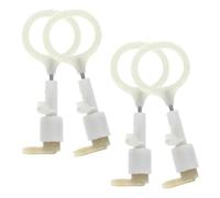 NUOBESTY Pompe à Huile Coupe de Bois pour Tronçonneuse Portative Électrique, Plastique Blanc, Contrôle Précis, Protection Étanche, 4 Pièces pour Taille d’Arbres et Entretien en Extérieur