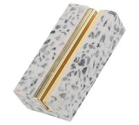 NUOBESTY Porte-nom de Table Marbre avec Pince pour Carte Postale Support pour Menu ou Carte Invité Accessoire Élégant pour Événements et Réceptions
