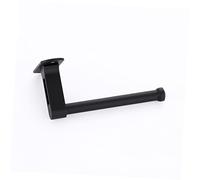 NUOBESTY Porte-Papier Hygiénique en Aluminium Noir Mat 16 Cm│Distributeur Mural│Support De Rangement Multifonction│Compatible Salle De Bain, Hôtel, La Cuisine│Installation Murale Simple